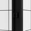 Porte de douche coulissante double à largeur réglable de 60 po avec poignée en acier inoxydable, conception imperméable, roulettes silencieuses, poignée comme porte-serviettes pour la salle de bain