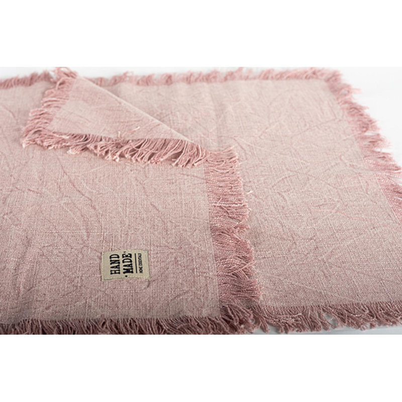 Chemin de table 16 po x 60 po rose délavé