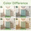 Meuble-lavabo simple 24 po avec lavabo et plateau en céramique, meuble de rangement moderne avec portes à fermeture douce, meuble-lavabo avec tiroir, vert-667364078