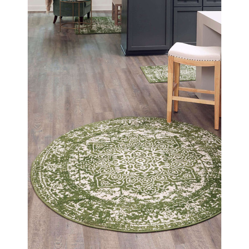 Giverny Oriental Indoor Rug, Round 7'10"