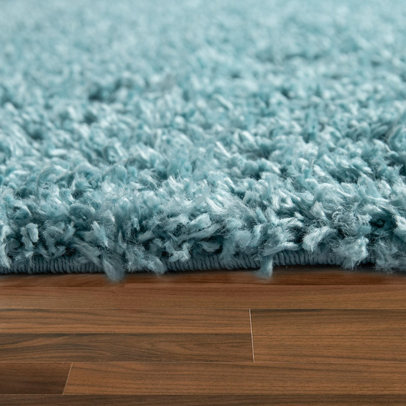 Tapis bleu turquoise Alaeyah, Rectangle 2 pi x 3 pi 3 po