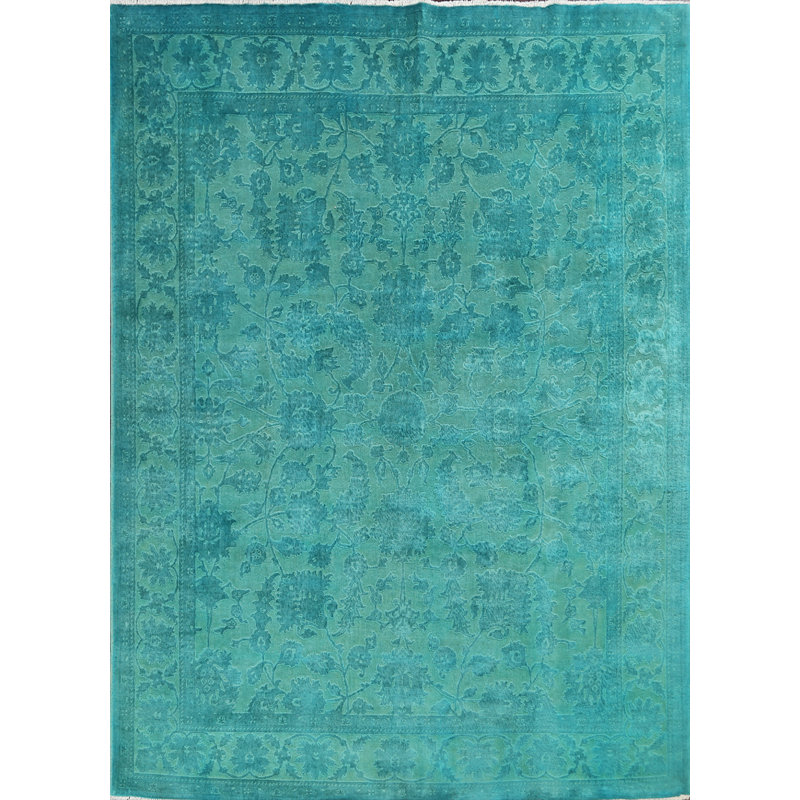 Tapis oriental tissé à la teinture végétale Peshawar Chobi noué à la main 8 x 10