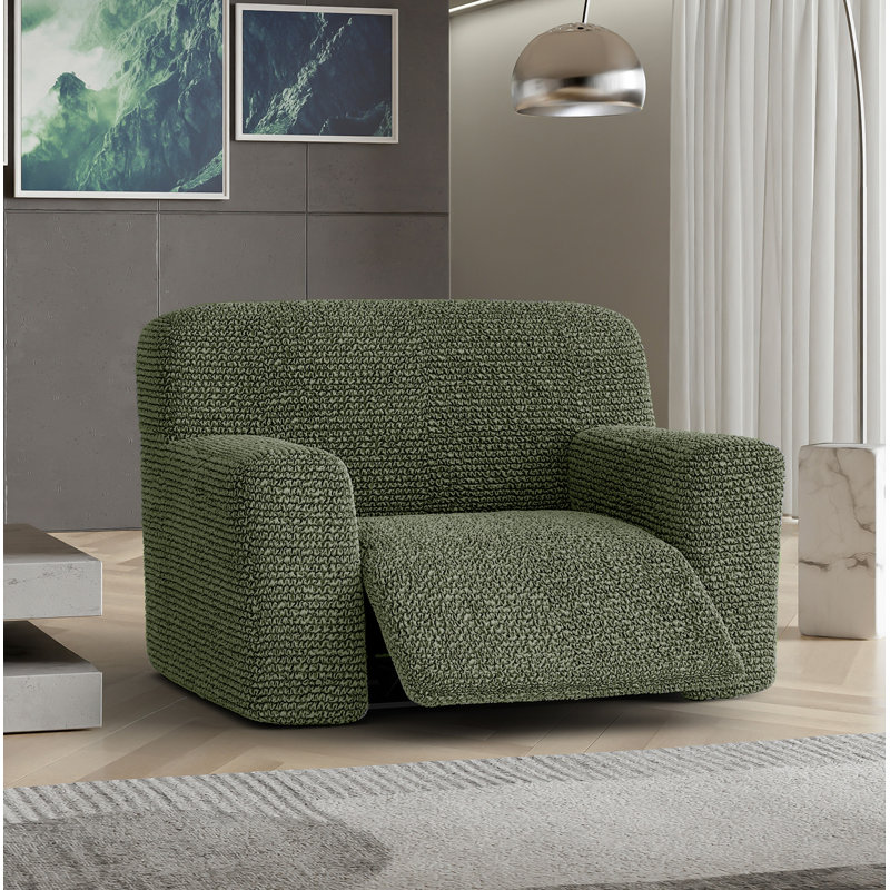 Housse extensible pour fauteuil inclinable - Facile à nettoyer et durable - Collection Microfibra, Green