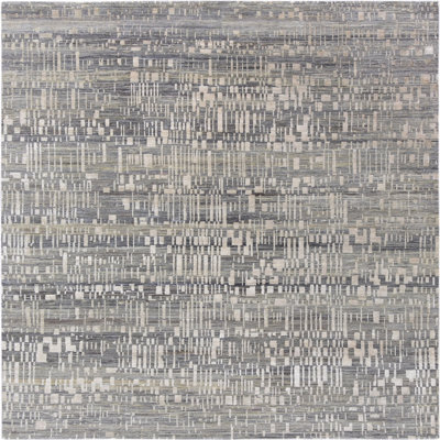 Tapis abstrait gris / vert Bogarella