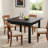 Square Wood Dining Table for 4-1976310081