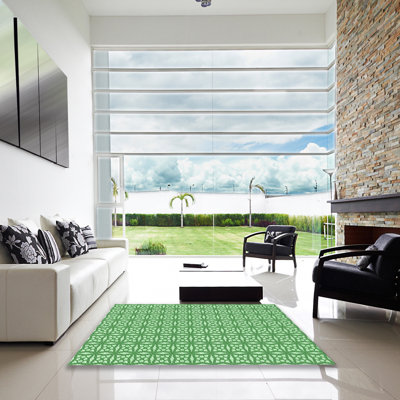 Tapis vert tissé à la machine