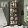 78.7'' H x 31.5'' W 5-Layer Bookcase With Glass Doors And LED Lights