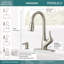 Robinet de cuisine à poignée simple Apex avec distributeur de savon-35980858