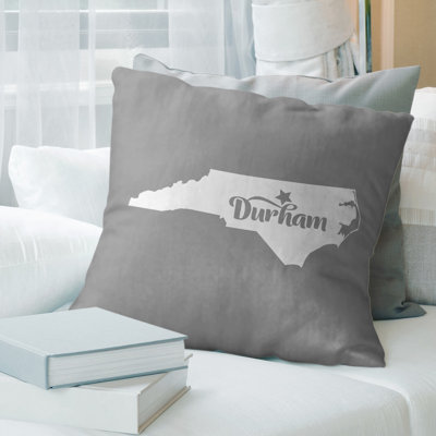Durham North Carolina Pillow