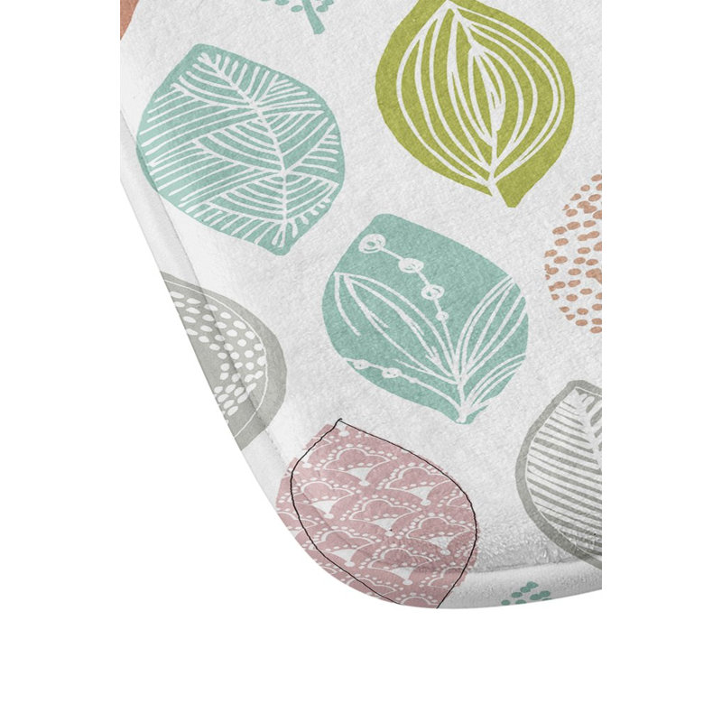 Tapis pour salle de bain feuille pod