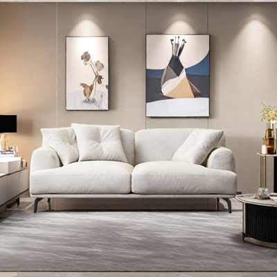 Simple modern cotton and linen sofa