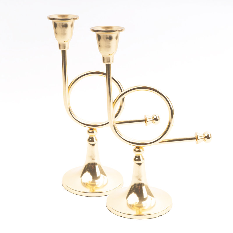 10'' H Aluminum Tabletop Candlestick
