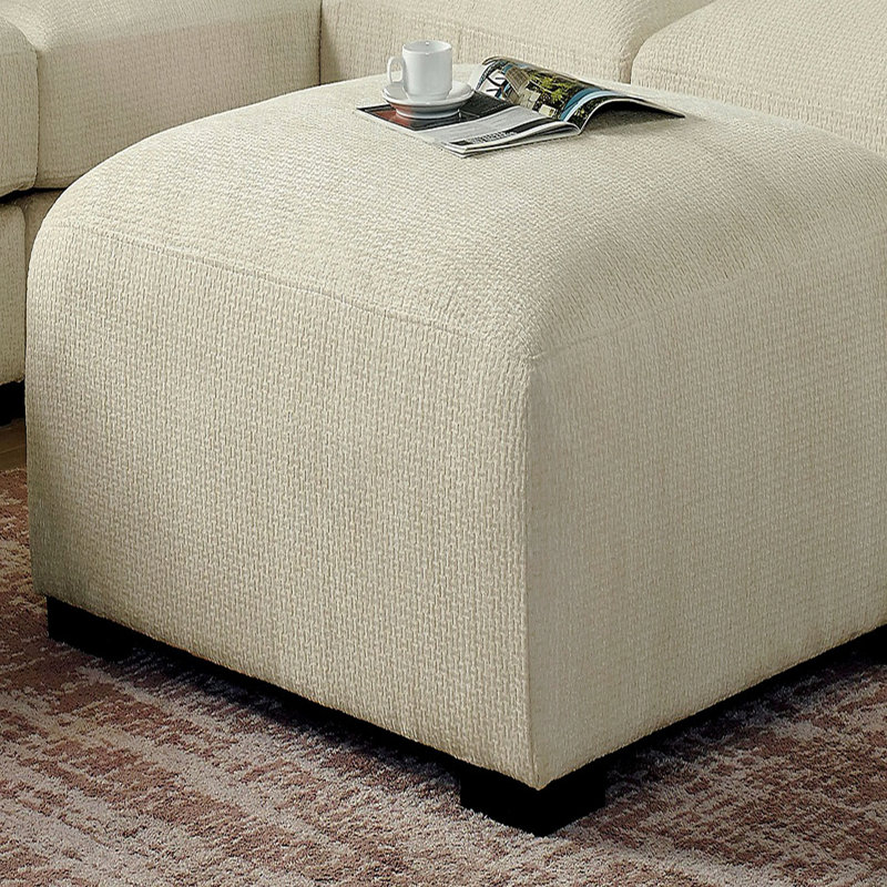 Repose-pieds contemporain contemporain, mousse à mémoire de forme, modulaire - beige, Beige