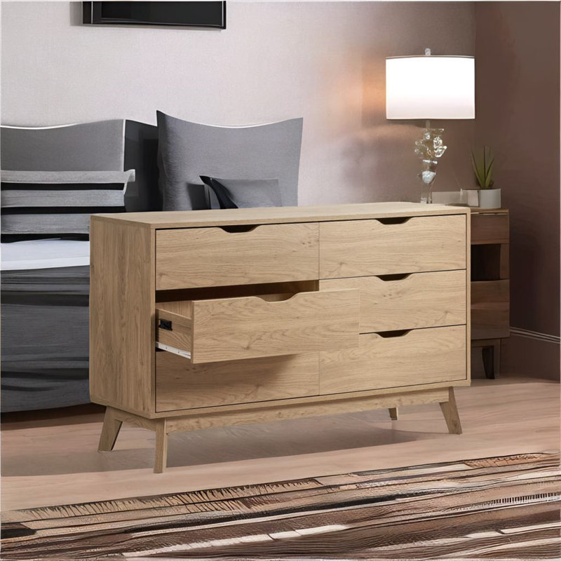 Commode 6 tiroirs avec verrouillage Hsin