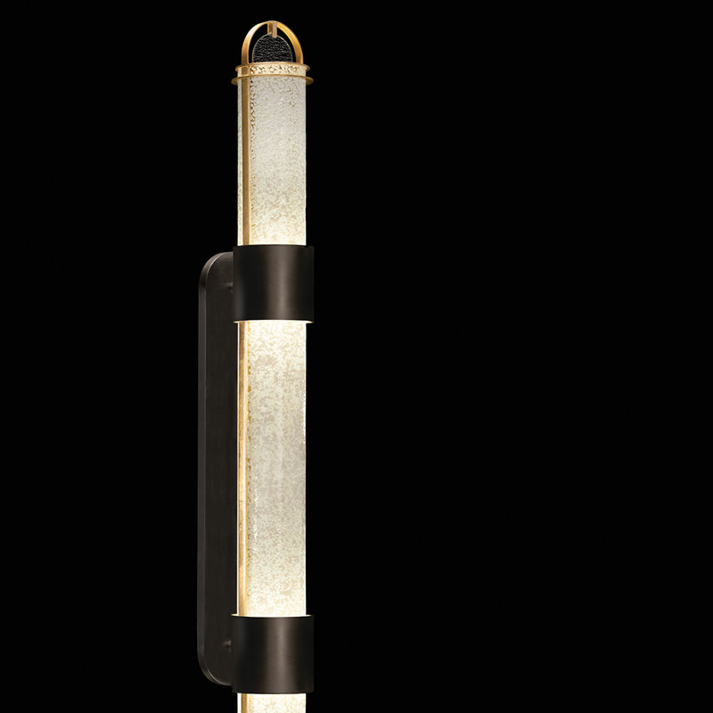 Bond LED Wallchiere, White, Black/Gold