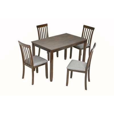 Wooden Dining Rectangular Table, Kitchen Table For Small Space, 4 Person Dining Table ONLY THE TABLE by junzc