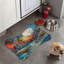 Tapis d'alimentation en forme de paysage d'hiver - 1 pièce