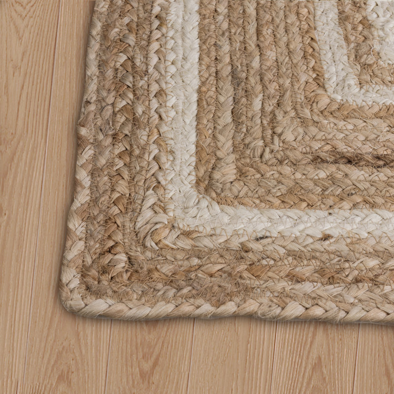 Kayleigh Hand-Braided Jute Area Rug, Rectangle 2'4" x 4'