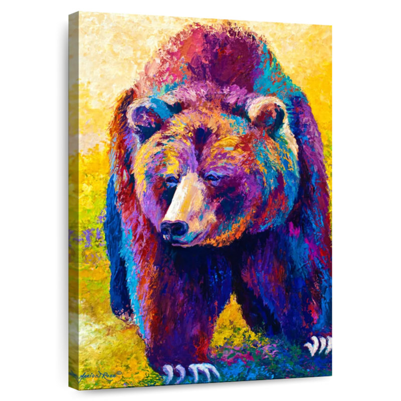 Brampt Bear's Close Encounter, 45" H x 30" W