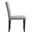 Deux chaises de salle à manger en lin et coton gris clair, simples et polyvalentes, confortables et accompagnées. Des chaises de salle à manger exquises et polyvalentes offrent une nouvelle expérience confortable. (Ensemble de 2)