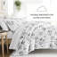 Ensemble d'édredon en duvet gris Magnolia-59334085