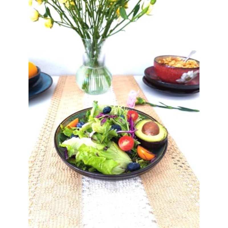 pasta bowl for Kitchen, 8.5 in - Ceramic pasta bowl set of 4 - For Pasta,Salad,fruit, Serving etc - Dishwasher, Microwave, and Oven Safe - For Breakfast, Lunch and Dinner