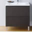 Base de meuble-lavabo simple murale Duravit seulement (chêne foncé brossé)-2073335748