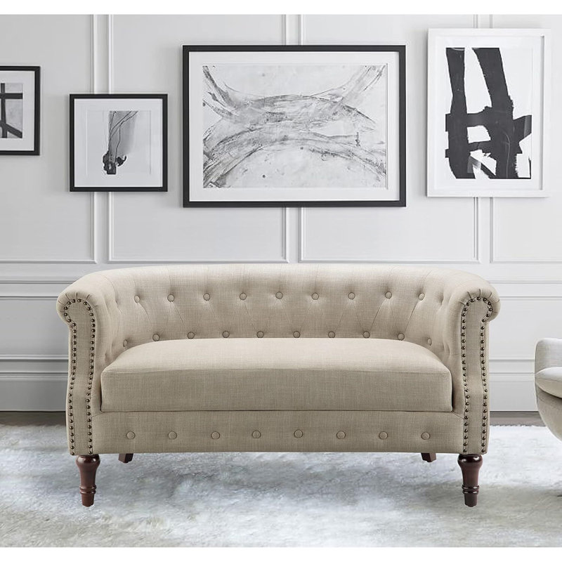 Loveseat Sofa for Living Room - Long Couch in a Box, Love Seat for Small Area, Couches for Living Room