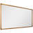 Brushed Gold Metal Framed Rectangular Wall Mirror, 80"x40"