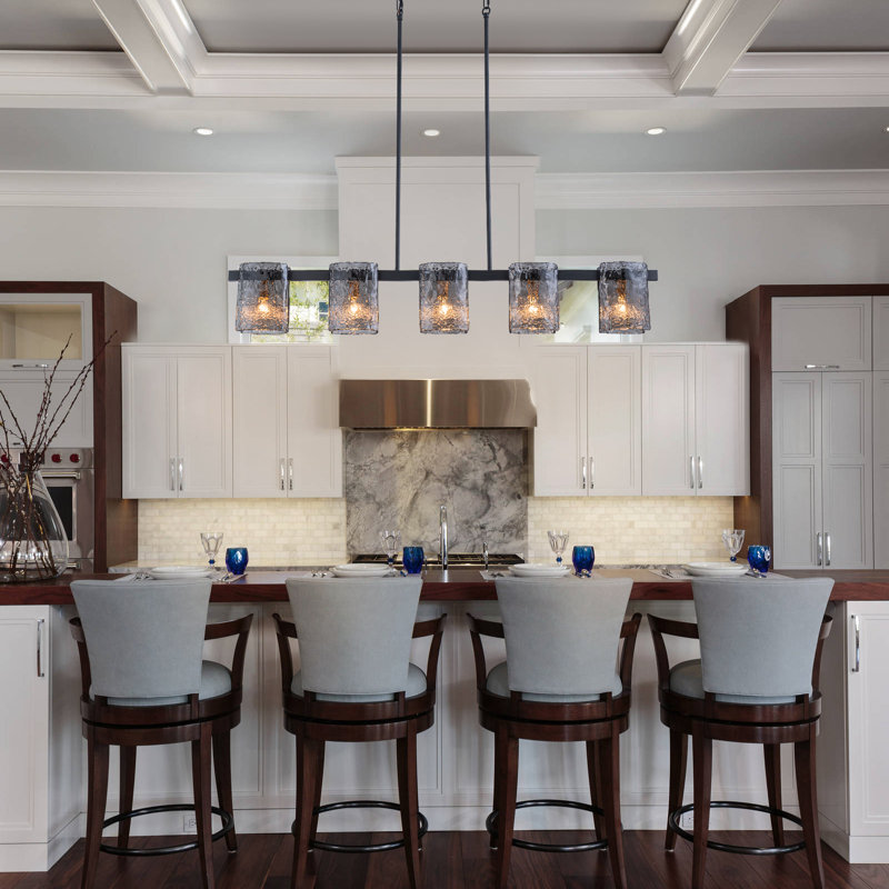 Beth 5-light Dimmable Kitchen Island Linear Pendant