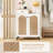  6-tier Shoe Cabinet With Drawer 6 Removable Shelves Ventilation Openings Metal Legs