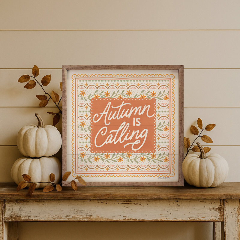Denzel Blooming Autumn IV par Laura Marshall, H 12 po x l 12 po