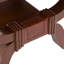 Table de bout en cuir et cuir Mohena Modesto Fern Garland