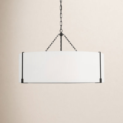 Dimmable Linen 4-Light Pendant