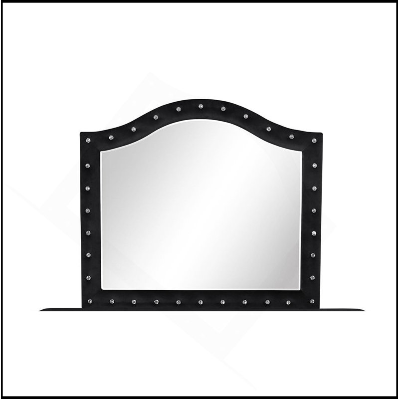 Miroir capitonné en cristal Sophia Modern Style