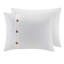 Édredon - Texture tissée gaufrée en coton, 3 pièces, lavable à la machine, boutons décoratifs, chambre à coucher moderne, chambre fonctionnelle-118742820