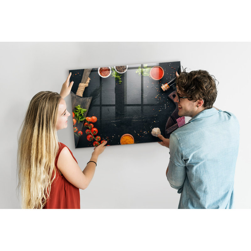 Magnetic Glass Photo Memo Board