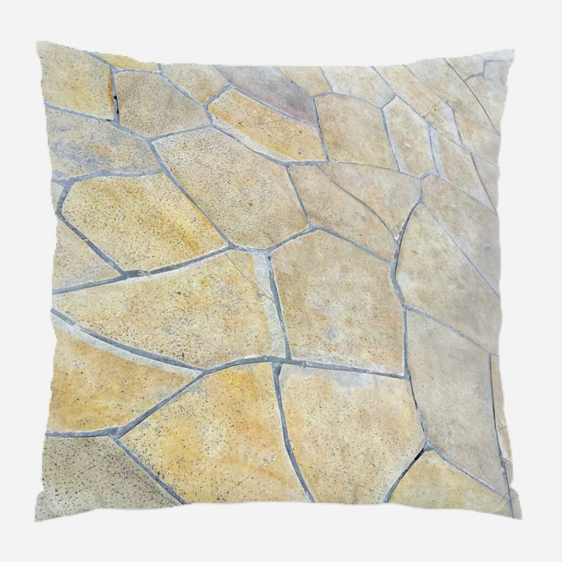 Geometric Microsuede Reversible Throw Pillow