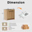 Base de meuble-lavabo simple autoportante de 30 po avec portes doubles et charnières à fermeture douce en chêne naturel (lavabo non inclus)