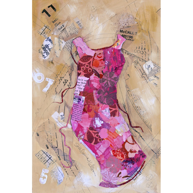 Dress Whimsy VI by Elizabeth St. Hilaire - Wrapped Canvas Print, 91cm H x 61cm W