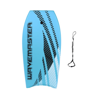 44 inch Body Board Ultimate Wavemaster Pro Bodyboard, Super EPS Core with Pro Quality wrist leash