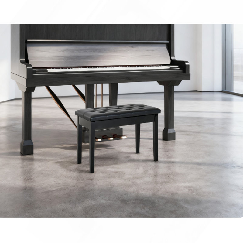 Banc de piano, fauteuil de piano Duet, Noir