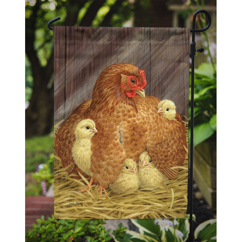 Fast Forward Double Sided 15'' H x 11'' W Polyester Animal Garden Flag