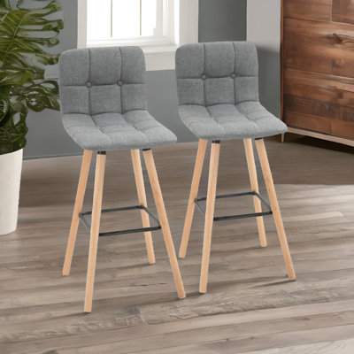 Abyaan Yes Bar Stool with Steel Frame