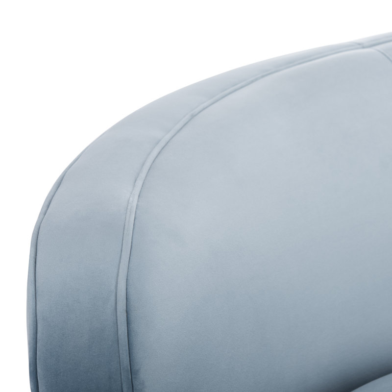 Avanah 89.4'' Upholstered Sofa, Light Blue Velvet
