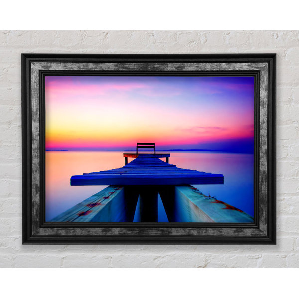 Bright Star Calming Ocean Pier - Single Picture Frame Art Prints ...