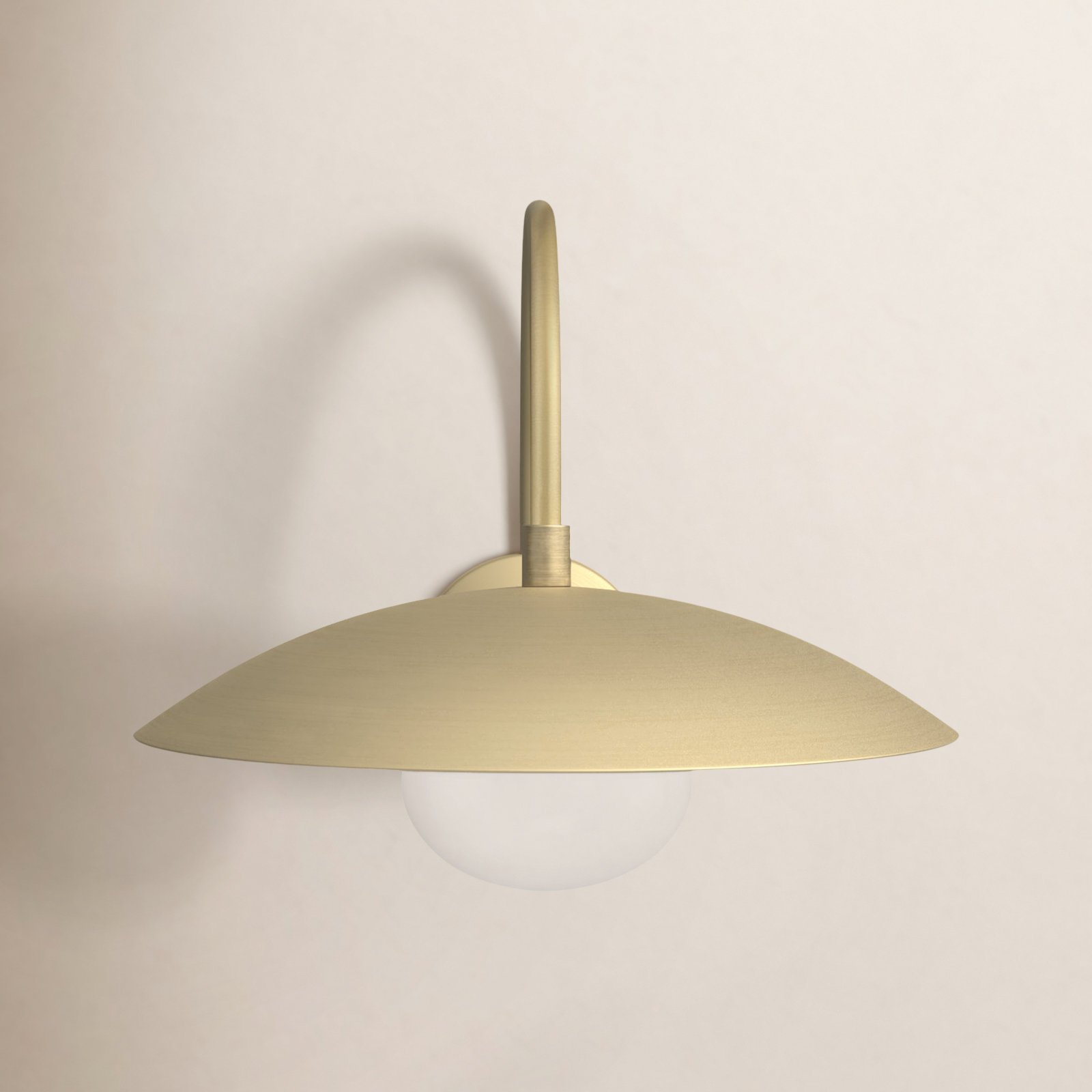 Del Single Light Wrought Iron Armed Sconce, Brass