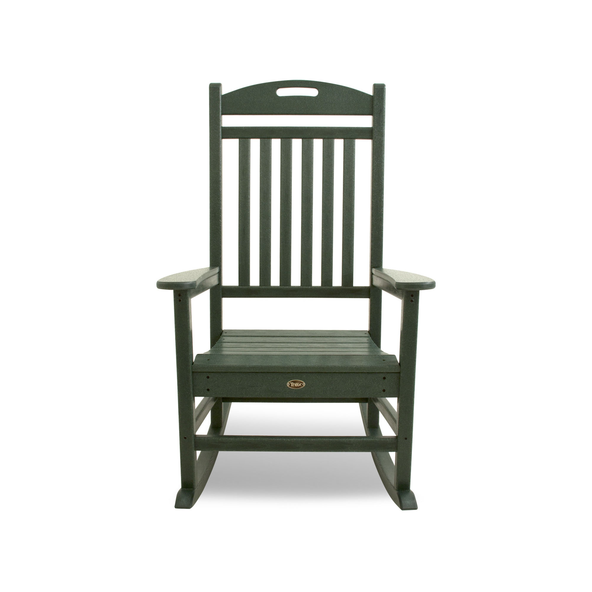 POLYWOOD Yacht Club Rocking Chair, Dark Green