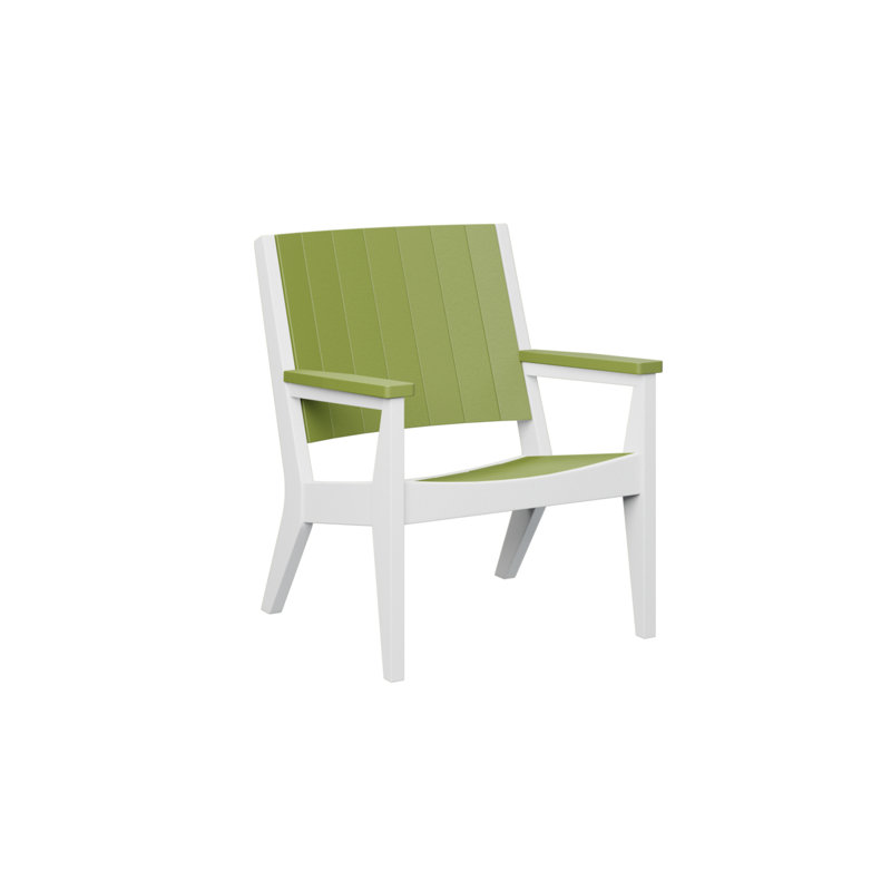 Berlin Gardens Mayhew Regular Top With White Base Chat Chair, Kiwi Green