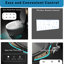 Toilette intelligente avec fonctions pour l'utilisateur, siège à ouverture / fermeture automatique, capteur de pied, toilette avancée pour salle de bain grise, style élégant-121634159
